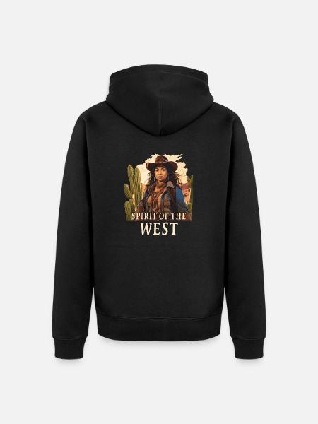 L’ DE L’OUEST - Veste à capuche bio Premium Unisexe - noir