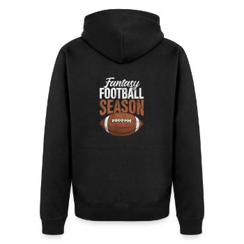 Fantasy Football Saison Repêchage Kickers Drôle FFL - Veste à capuche bio Premium Unisexe - noir - Dos - Nico (187cm)