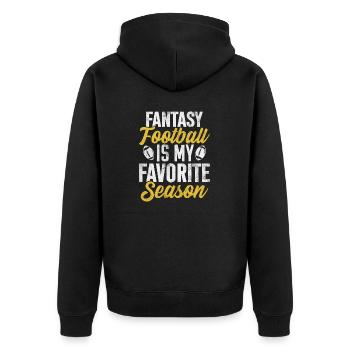 Fantasy Football est ma saison préférée Funny FFL - Veste à capuche bio Premium Unisexe - noir - Dos - Nico (187cm)