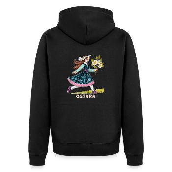 OSTARA ENFANT - Veste à capuche bio Premium Unisexe - noir - Dos - Nico (187cm)