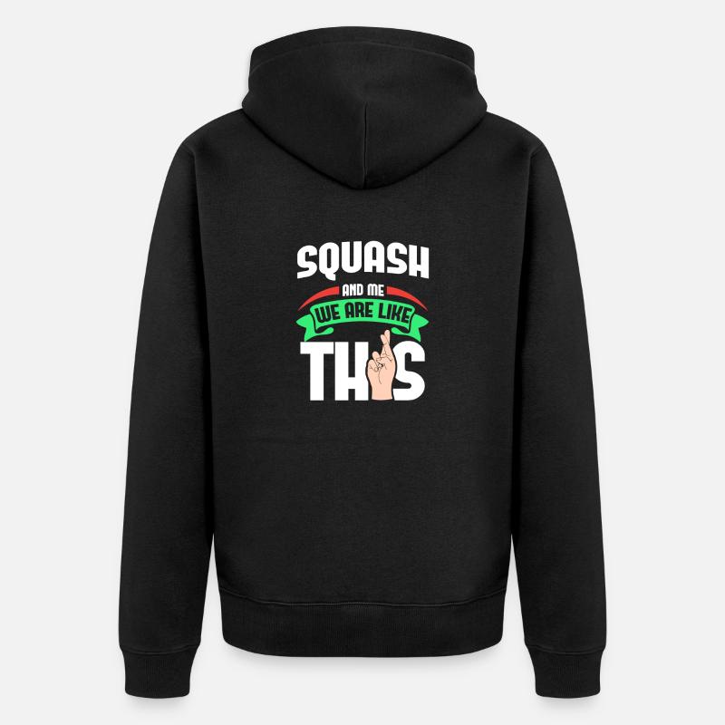 Squash Me sont comme - Veste à capuche bio Premium Unisexe - noir