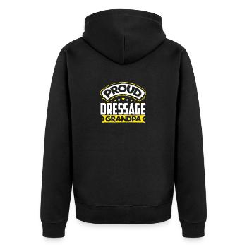 Sports Papy Dressage Papi - Veste à capuche bio Premium Unisexe - noir - Dos - Nico (187cm)