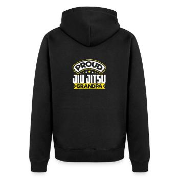 Sports Papy Jiu Jitsu Papi - Veste à capuche bio Premium Unisexe - noir - Dos - Nico (187cm)