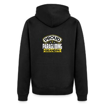 Sports Papi Parapente Papi - Veste à capuche bio Premium Unisexe - noir - Dos - Nico (187cm)