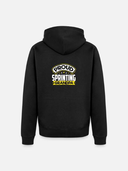Sports Papi Sprint Papi - Veste à capuche bio Premium Unisexe - noir