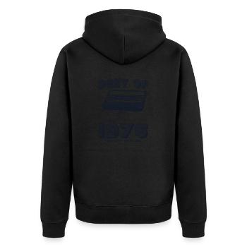 Rétro Best of 1976 Mixtape Vintage 49e anniversaire - Veste à capuche bio Premium Unisexe - noir - Dos - Nico (187cm)