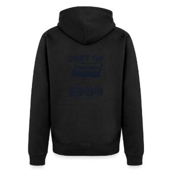 Das Beste aus 1980 Vintage Retro 45. Geburtstag Mixtape - Unisex Premium Bio Zip Hoodie - Schwarz - Hinten - Nico (187cm)