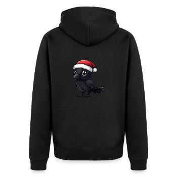 Noël de Corbeau - Veste à capuche bio Premium Unisexe - noir - Dos - Nico (187cm)