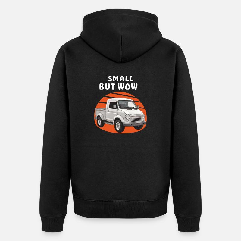 AUTO MIKRO PETIT MAIS WOW - Veste à capuche bio Premium Unisexe - noir