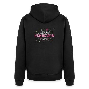 Kindergarten Kindergarten Child KITA 2025 Gift - Unisex Premium Organic Zip Hoodie - black - Back - Nico (187cm)