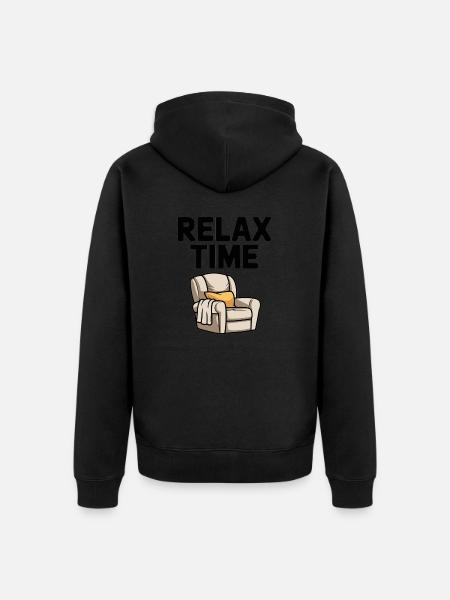 COMFY ARMCHAIRS - Unisex Premium Organic Zip Hoodie - black