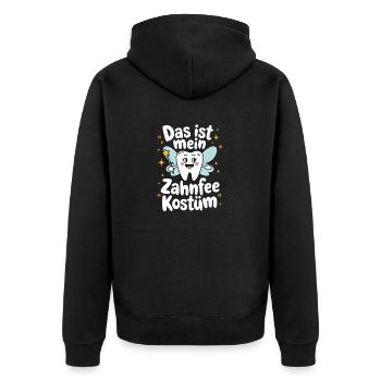 C’est mon costume de fée des dents - Carnaval Carnaval - Veste à capuche bio Premium Unisexe - noir - Dos - Nico (187cm)