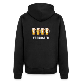 DÉGUSTATEUR DE BIÈRE - Veste à capuche bio Premium Unisexe - noir - Dos - Nico (187cm)