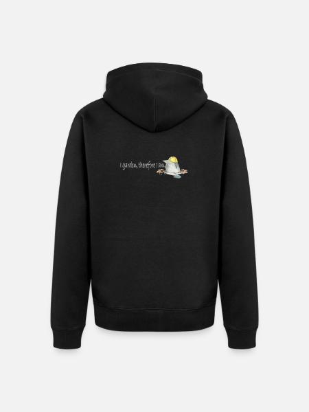 Niedlicher Maulwurf-Gärtner Cute Mole Gardener - Unisex Premium Organic Zip Hoodie - black