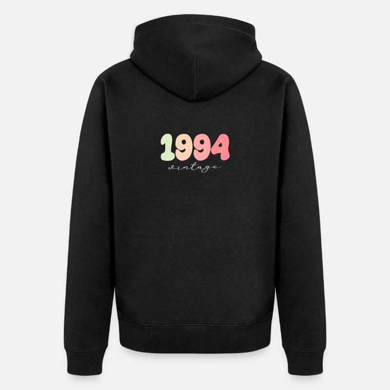 Année de naissance 1994 - Veste à capuche bio Premium Unisexe - noir