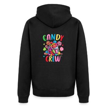 Candy Crew Sweeth Tooth confiserie Funny Candy - Veste à capuche bio Premium Unisexe - noir - Dos - Nico (187cm)