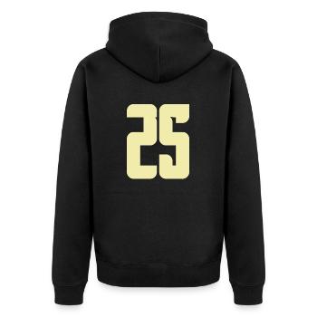 25 - Veste à capuche bio Premium Unisexe - noir - Dos - Nico (187cm)