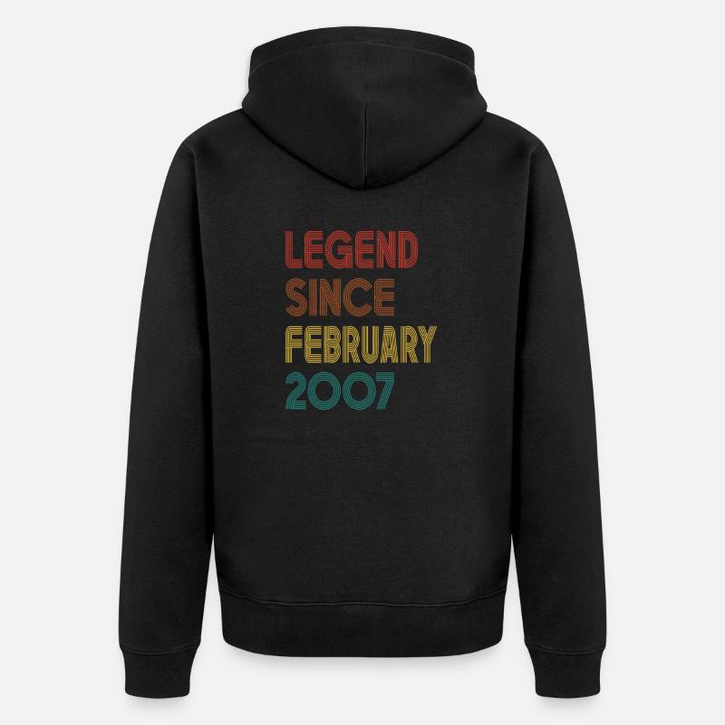 28Zeichenfläche 1 - Unisex Premium Bio Zip Hoodie - Schwarz