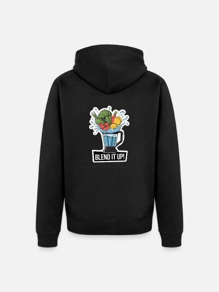 MISCHEN SIE ES - Unisex Premium Bio Zip Hoodie - Schwarz