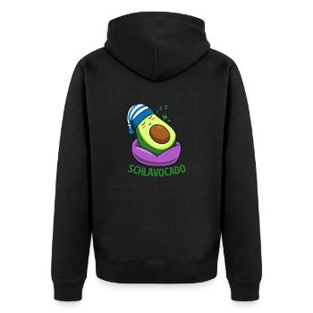 Schlavocado Sleep Outfit Pyjama Avocado Sleep - Veste à capuche bio Premium Unisexe - noir - Dos - Nico (187cm)