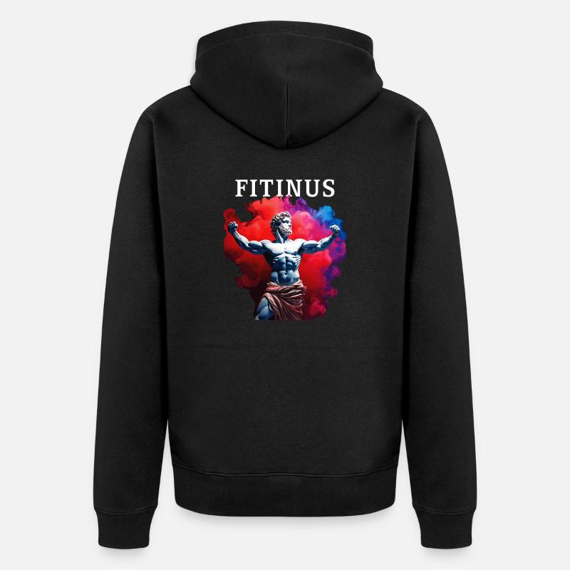 FITINUS - Veste à capuche bio Premium Unisexe - noir