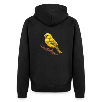 OISEAU CANARI - Veste à capuche bio Premium Unisexe - noir - Dos - Nico (187cm)