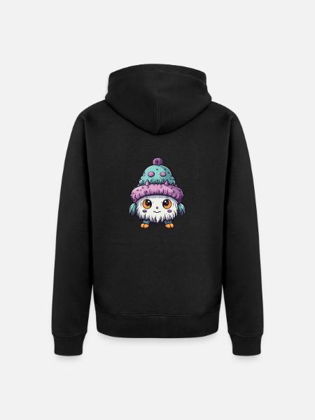 Winter Eskimo Baby Winterlich - Unisex Premium Organic Zip Hoodie - black