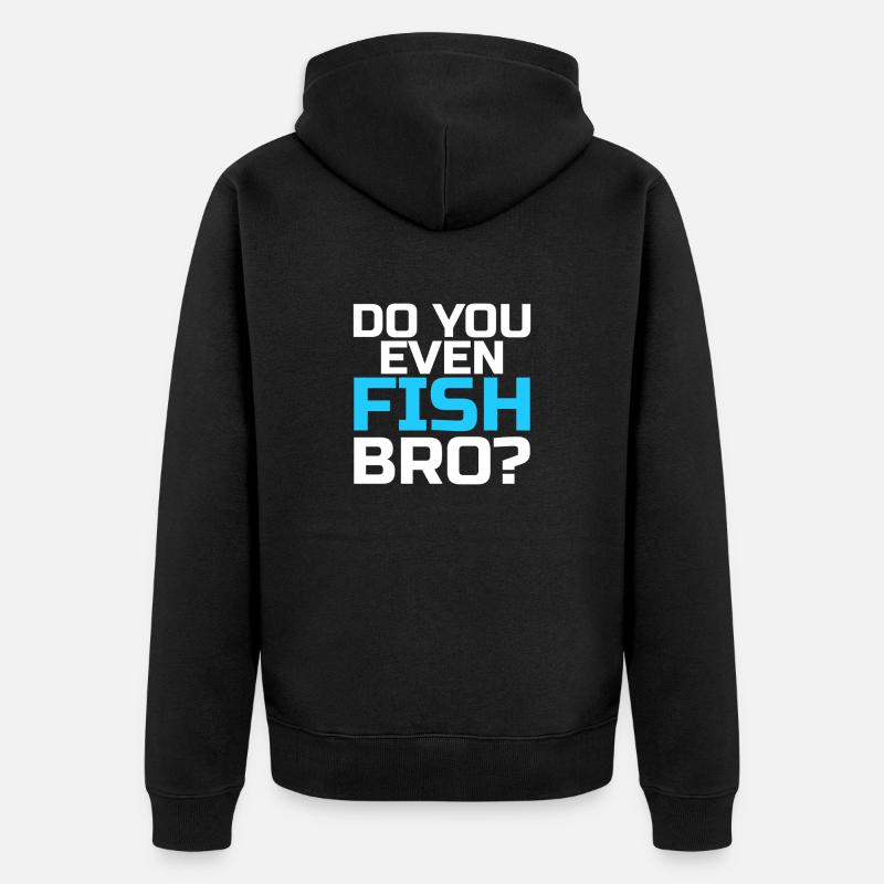 Pêchez-vous même - Veste à capuche bio Premium Unisexe - noir