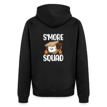 Smore Squad Craquelins Graham à la guimauve drôle - Veste à capuche bio Premium Unisexe - noir - Dos - Nico (187cm)