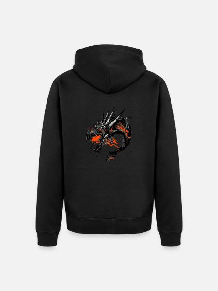 Drache - Unisex Premium Bio Zip Hoodie -