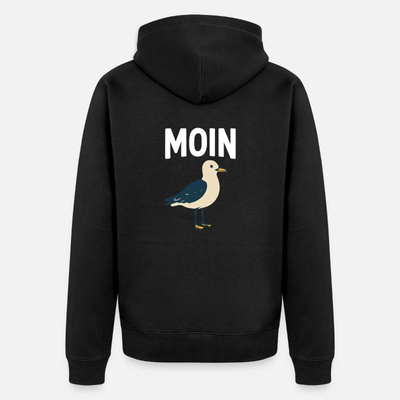Moin Seagull - Veste à capuche bio Premium Unisexe - noir
