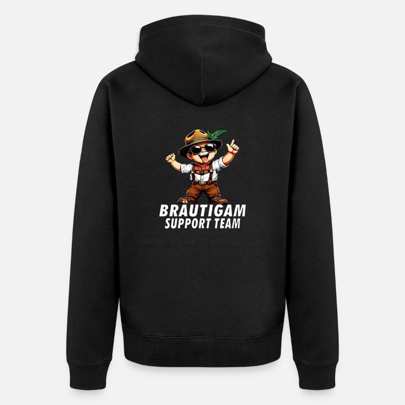ÉQUIPE D’ASSISTANCE AU PALEFRAGE - Veste à capuche bio Premium Unisexe - noir