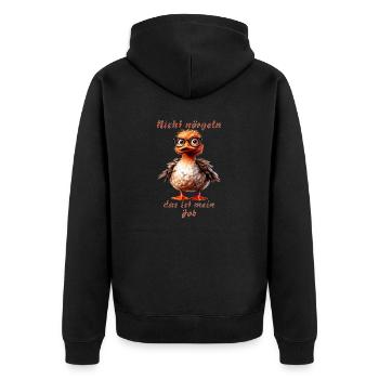 Ne vous emrangez pas, c’est mon boulot - Veste à capuche bio Premium Unisexe - noir - Dos - Nico (187cm)