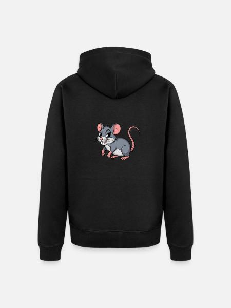 RAT mignon - Veste à capuche bio Premium Unisexe - noir