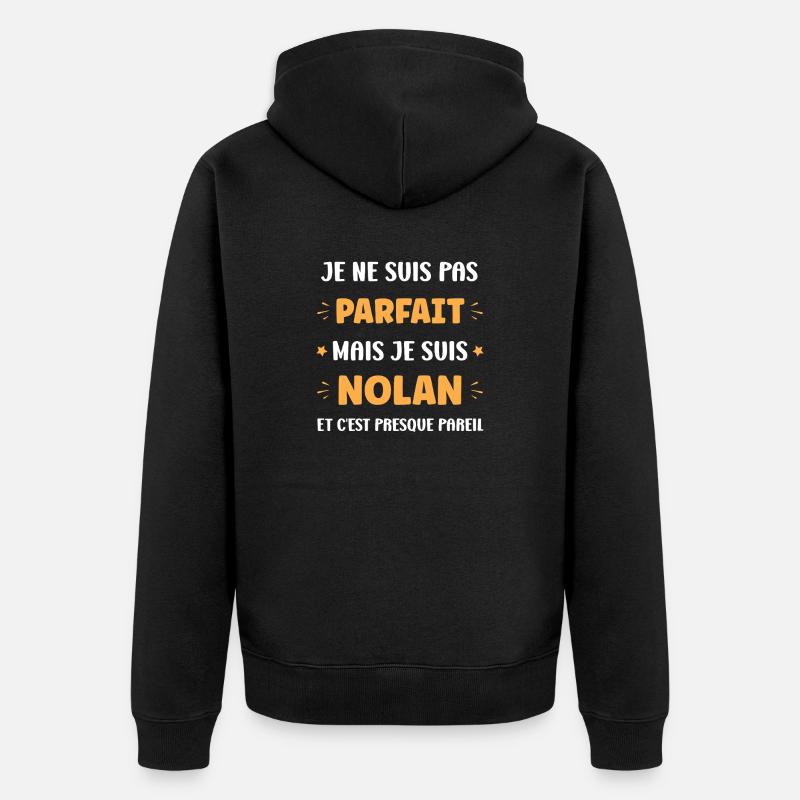 nolan - Veste à capuche bio Premium Unisexe - noir