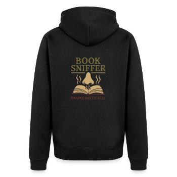 Livre Sniffer Reader -Fragrance Pride Old Pages Arôme - Veste à capuche bio Premium Unisexe - noir - Dos - Nico (187cm)