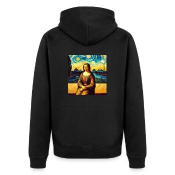 Noma Lisa - Veste à capuche bio Premium Unisexe - noir - Dos - Nico (187cm)