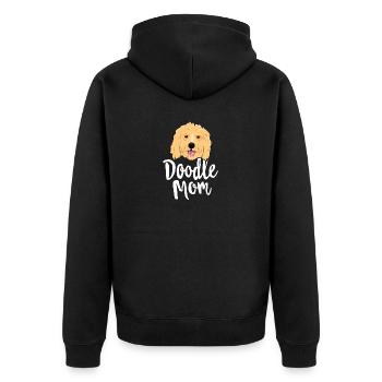 Doodle Mom T Shirt Femmes Goldendoodle Dog Puppy - Veste à capuche bio Premium Unisexe - noir - Dos - Nico (187cm)