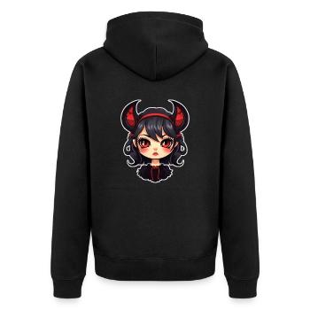 Mignon Goth Girl Gothic Mystical Horror - Veste à capuche bio Premium Unisexe - noir - Dos - Nico (187cm)