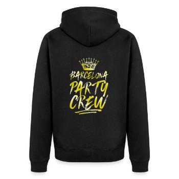 Barcelona Party Crew Or - Veste à capuche bio Premium Unisexe - noir - Dos - Nico (187cm)