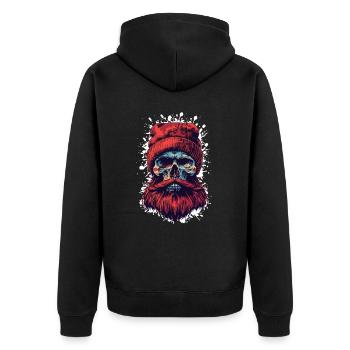 Bûcheron Crâne Bûcheron - Veste à capuche bio Premium Unisexe - noir - Dos - Nico (187cm)