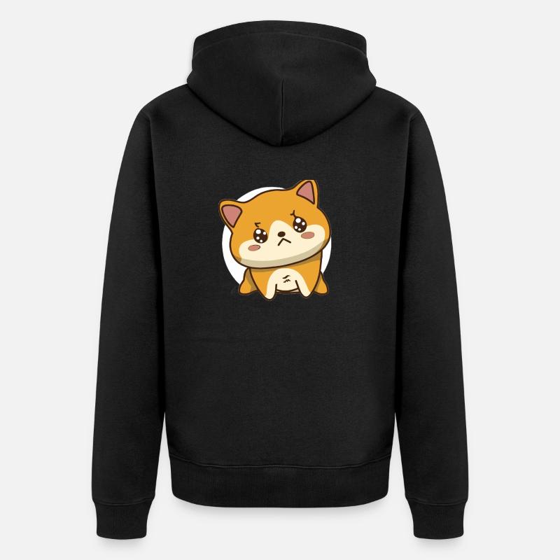 Chien - Veste à capuche bio Premium Unisexe - noir