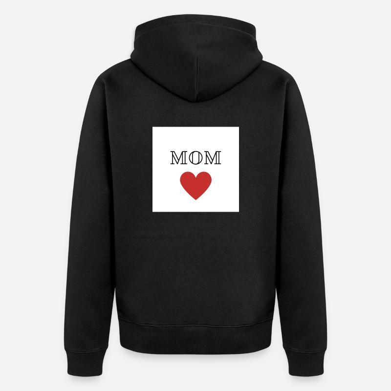 Mama - Unisex Premium Bio Zip Hoodie - Schwarz