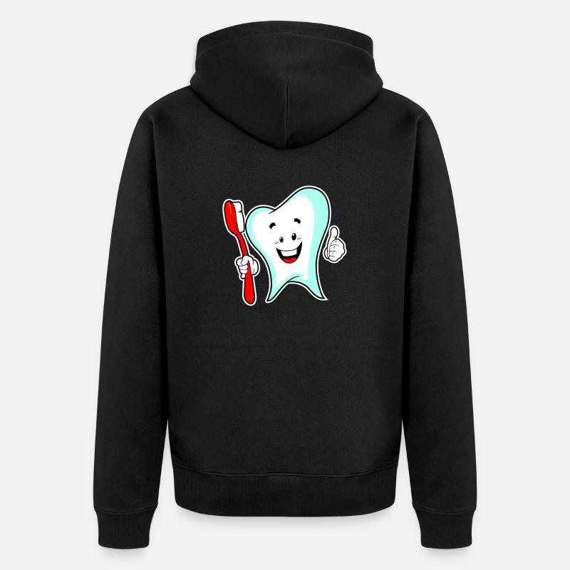 dent - Veste à capuche bio Premium Unisexe - noir