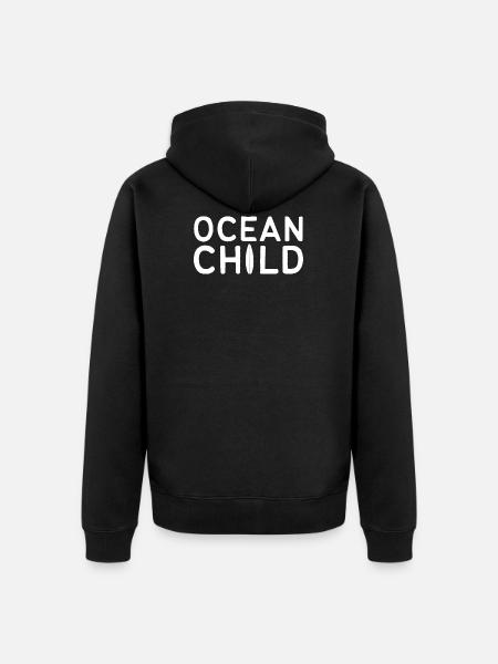 Ocean Child Kite-Surfer Gift - Veste à capuche bio Premium Unisexe - noir