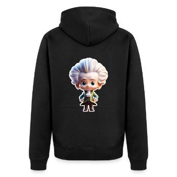 Le petit Mozart 02 - Veste à capuche bio Premium Unisexe - noir - Dos - Nico (187cm)