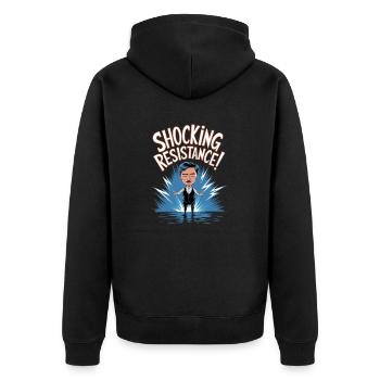 Conception électrique à résistance aux chocs - Veste à capuche bio Premium Unisexe - noir - Dos - Nico (187cm)