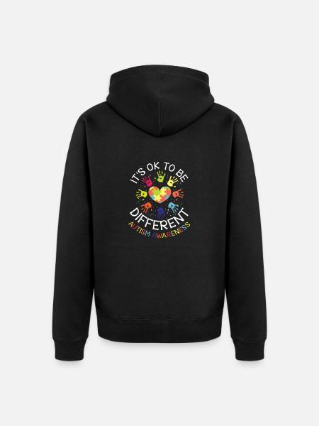 It's ok to be different - Autism Awareness - Ekologisk premiumluvjack unisex - svart