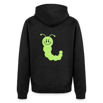worm__c2 - Veste à capuche bio Premium Unisexe - noir - Dos - Nico (187cm)