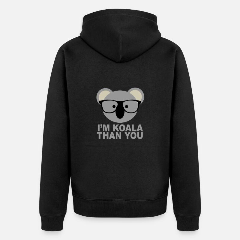 koala - Veste à capuche bio Premium Unisexe - noir